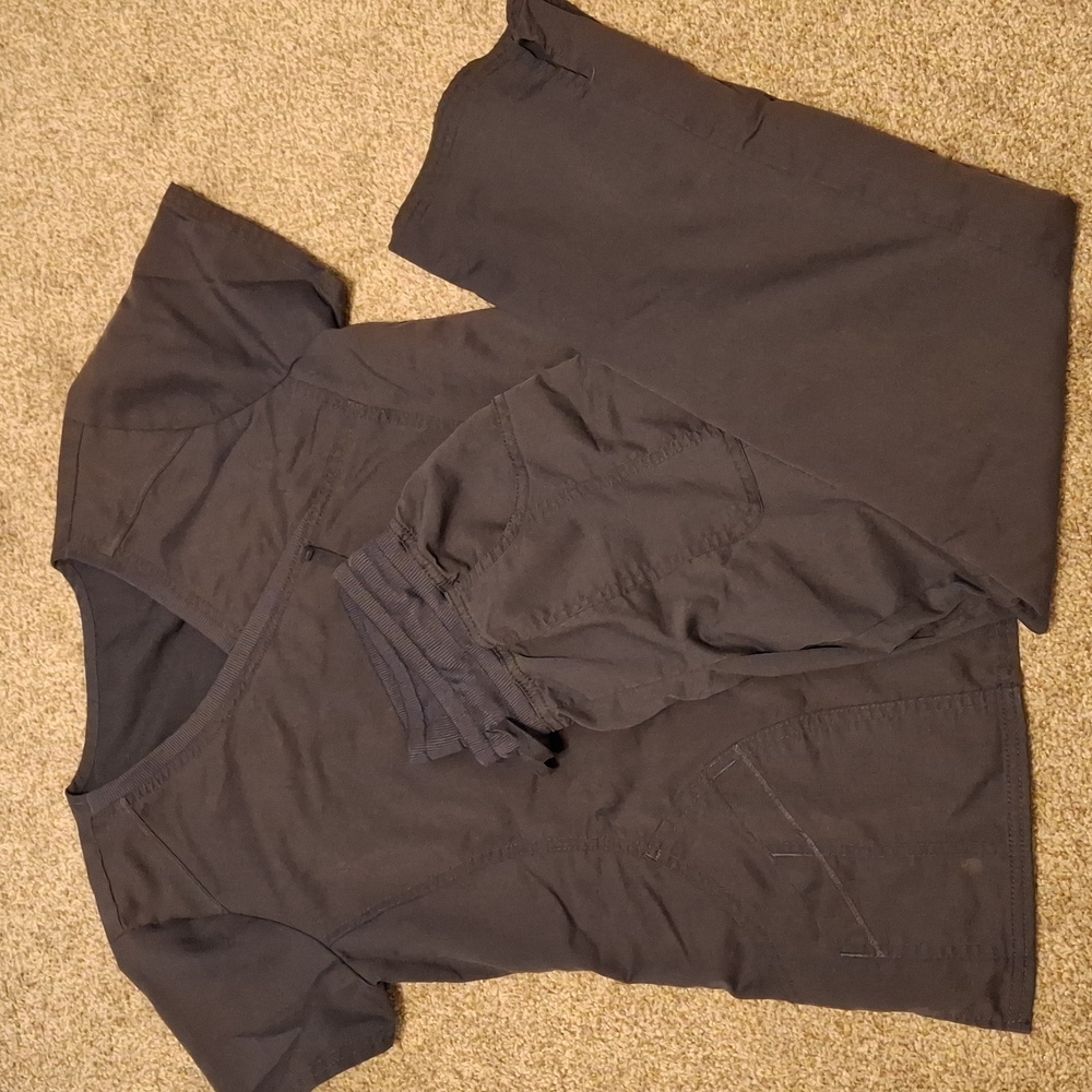 Women's Pewter Gray Scrub Set Scrubstar XS/XS